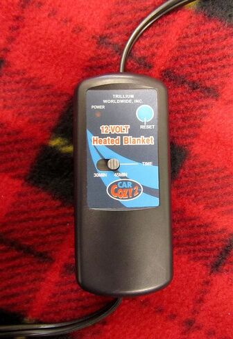 Trillium Worldwide Car Cozy 2 12-Volt Heated Mini Travel Pad, Red Plaid, 16 x 16, (TWI-2202) in Kuwait