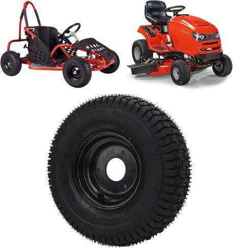 Aramox Tubeless Tires with Black Rims 13x5.00-6 6inch Vacuum Tires Shockproof Anti Slip Rubber Tyres Used for Go Kart Cart and ATV in Saudi Arabia