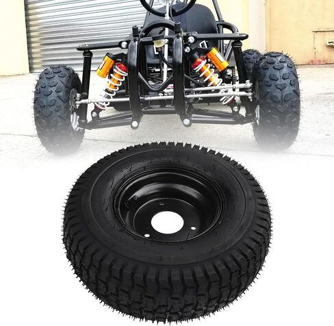Aramox Tubeless Tires with Black Rims 13x5.00-6 6inch Vacuum Tires Shockproof Anti Slip Rubber Tyres Used for Go Kart Cart and ATV in Saudi Arabia