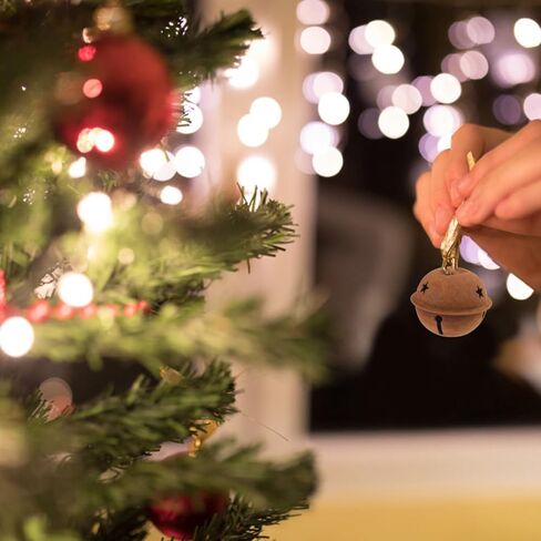 angoily Christmas Rusty Jingle Bells ، 12 ٪ Metal Rusty Bells لصياغة ، أجراس ريفية للحرف مع قواطع النجوم ، أجراس عيد الميلاد الصدئة للحرف اليدوية in Saudi Arabia