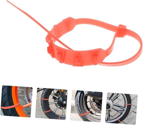 PRETYZOOM 5 قطع معززة من سلاسل إطارات السيارة الشتوية غير قابلة للانزلاق للشاحنات وألواح الجر والثلج والثلج in Kuwait