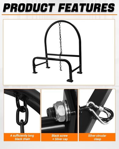 Spare Tire Carrier with Mounting Replacement for Freightliner Volvo Kenworth Mack International Peterbilt,Glossy Black-51Inches in Saudi Arabia