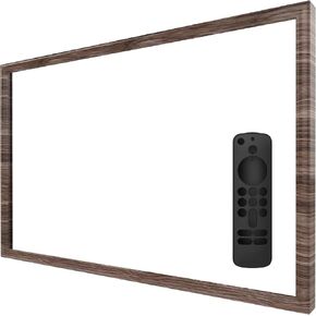 Wooden Grain Decorative Frame for ech0 Show 21 (Light Wooden Grain) in Saudi Arabia