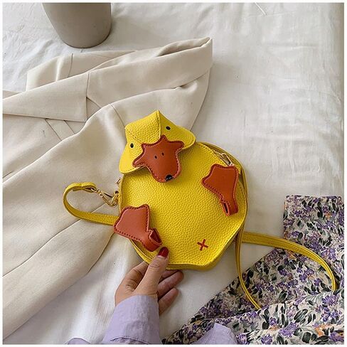 Duck Purse Small PU Leather Crossbody Bag 3D Cartoon Duckling Shoulder Bag Coin Purse Clutch Wallet for Women in Kuwait