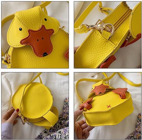 Duck Purse Small PU Leather Crossbody Bag 3D Cartoon Duckling Shoulder Bag Coin Purse Clutch Wallet for Women in Kuwait