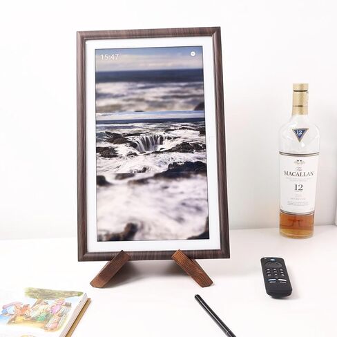 Wooden Grain Decorative Frame for ech0 Show 21 (Light Wooden Grain) in Saudi Arabia