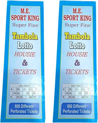 Tambola Lotto Housie Tickets, 600 Perforated Tickets in Saudi Arabia