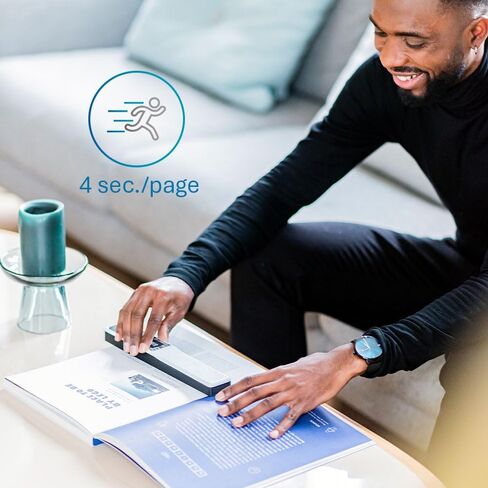بطارية لاسلكية للماسح الضوئي المحمول IRIScan Book - الإصدار 7: ماسح ضوئي للمستندات 15PPM، ماسح ضوئي يدوي بدقة 1050 نقطة في البوصة، محرر PDF، المسح الضوئي إلى Word، PDF، XLS، بطاقة SD، ماسح ضوئي للمستندات، SD، المسح الضوئي من خلال USB، Win Mac in Kuwait