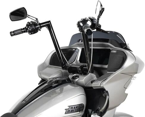 مقود سلسلة Throttle، بعرض 31.5 بوصة، متوافق مع Harley-Davidson Road Glide 2024+ وCVO 2023+ (أسود لامع، ارتفاع 14 بوصة) in Kuwait