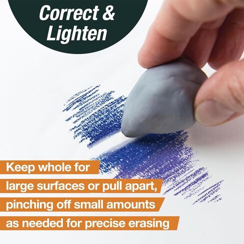 Artist Supply Erasers – Premium Kneadable Eraser for Drawing, Charcoal, Graphite & Pastel Art in Saudi Arabia