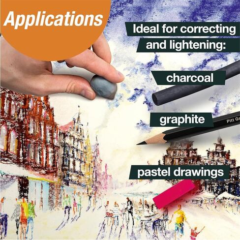 Artist Supply Erasers – Premium Kneadable Eraser for Drawing, Charcoal, Graphite & Pastel Art in Saudi Arabia