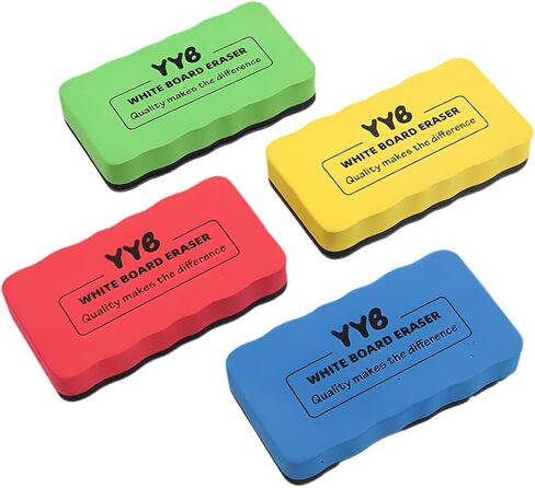 4 Pack Magnetic Whiteboard Dry Erase Eraser, 4 Colors for Classroom in Saudi Arabia