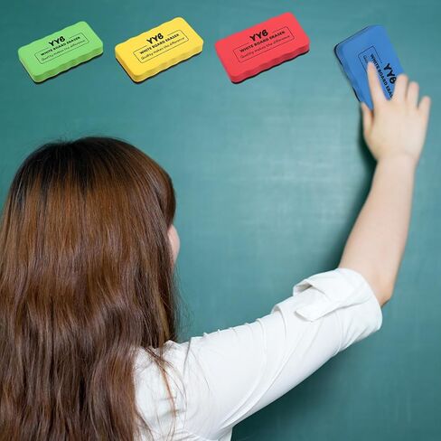 4 Pack Magnetic Whiteboard Dry Erase Eraser, 4 Colors for Classroom in Saudi Arabia