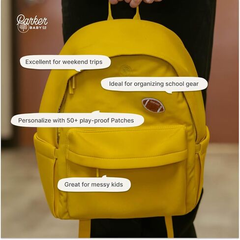 Parker Kids Backpack | Tear-Resistant & Comfortable Backpack for Kids with Patch Customization | Play-Proof Kid School Bag in Saudi Arabia