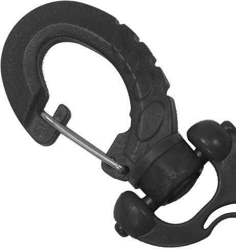 Scuba Choice Scuba Diving Dive Triple Hose Holder with Clip, Black in Saudi Arabia