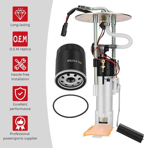 JAVIK مجموعة مضخة الوقود وفلتر الزيت لـ Polaris RZR 800 S 4 2008-2010 O.E.M #2521011 2520595 2520914 47-1019 in Saudi Arabia