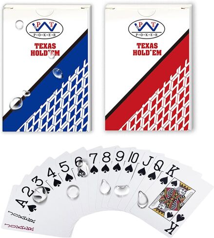 Ben Niu WPT Casino Playing Cards Waterproof Plastic Poker Size Deck of Cards 2 Pack, Jumbo Index Texas Hold’em Waterproof Playing Cards for Pool, Gifts for Poker Players(bee Back) in Saudi Arabia