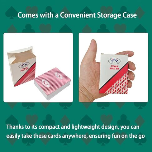 Ben Niu WPT Casino Playing Cards Waterproof Plastic Poker Size Deck of Cards 2 Pack, Jumbo Index Texas Hold’em Waterproof Playing Cards for Pool, Gifts for Poker Players(bee Back) in Saudi Arabia