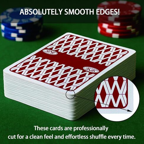Ben Niu WPT Casino Playing Cards Waterproof Plastic Poker Size Deck of Cards 2 Pack, Jumbo Index Texas Hold’em Waterproof Playing Cards for Pool, Gifts for Poker Players(bee Back) in Saudi Arabia