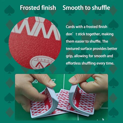 Ben Niu WPT Casino Playing Cards Waterproof Plastic Poker Size Deck of Cards 2 Pack, Jumbo Index Texas Hold’em Waterproof Playing Cards for Pool, Gifts for Poker Players(bee Back) in Saudi Arabia