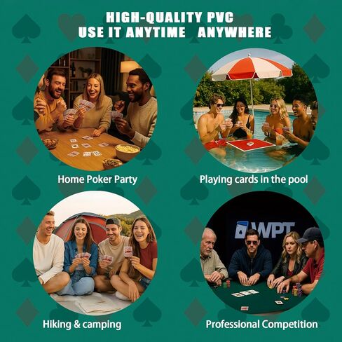 Ben Niu WPT Casino Playing Cards Waterproof Plastic Poker Size Deck of Cards 2 Pack, Jumbo Index Texas Hold’em Waterproof Playing Cards for Pool, Gifts for Poker Players(bee Back) in Saudi Arabia