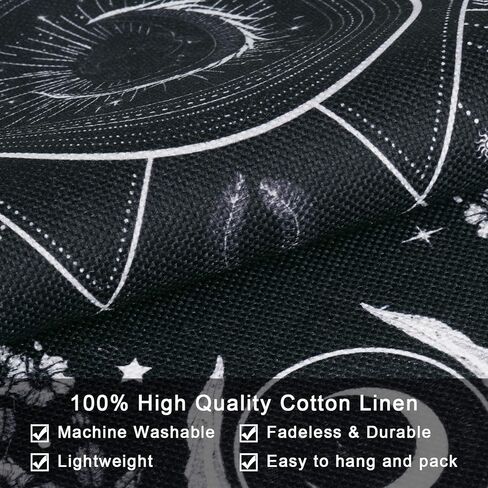 Lyacmy Pack of 2 Tapestry Sun and Moon Tapestry Moth Tapestries Orange and Green Tapestry Flower Vine Tapestry Wall Hanging for Room (13.8 x 19.7 inches) in Kuwait