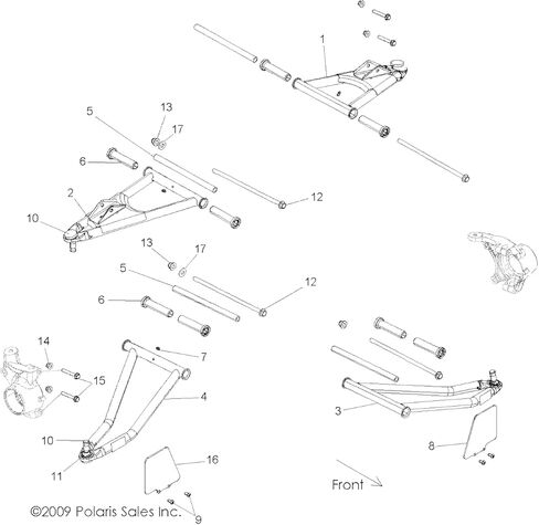 أنبوب محوري Polaris RZR، 250.28 مم، قطعة OEM الأصلية 5136324، الكمية 1 in Kuwait
