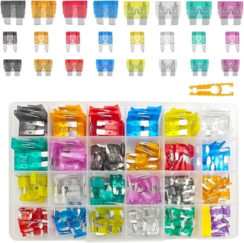 306PCS Car Fuse Assortment Kit, Vehicle Standard & Mini & Low Profile Mini Size Blade Fuses 2A 5A 7.5A 10A 15A 20A 25A 30A 35A, Auto Replacement Accessories for RV SUV Truck in Saudi Arabia
