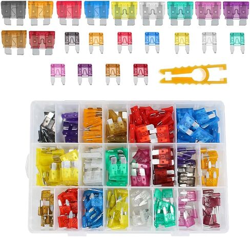306PCS Car Fuse Assortment Kit, Vehicle Standard & Mini & Low Profile Mini Size Blade Fuses 2A 5A 7.5A 10A 15A 20A 25A 30A 35A, Auto Replacement Accessories for RV SUV Truck in Saudi Arabia
