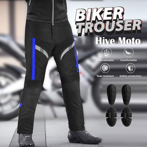 بدلة دراجة نارية للرجال سترة كوردورا مقاومة للماء مع بنطلون وقفازات جلدية، معدات حماية لراكبي الدراجات معتمدة من الاتحاد الأوروبي in Kuwait