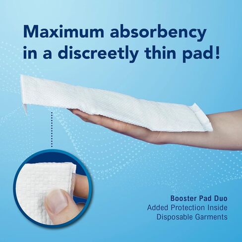 TotalDry Ultra Duo Booster Pads - 30 Count, Advanced Absorbent Core for Exceptional Capacity, Designed for Comfort and Skin Protection, Secure Fit for Worry-Free Use in Kuwait