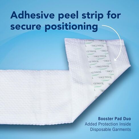 TotalDry Ultra Duo Booster Pads - 30 Count, Advanced Absorbent Core for Exceptional Capacity, Designed for Comfort and Skin Protection, Secure Fit for Worry-Free Use in Kuwait