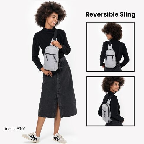 Sherpani Metro, Anti Theft Sling Bag, Sling Backpack, 5L Travel Bag, Shoulder Chest Purse, Crossbody Backpack for Women, Metal Hardware, Travel Gift (Straw) in Saudi Arabia