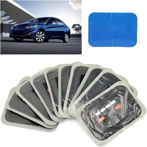 GOTOTOP Tractor Tyre Patches Tire Boot Patch 80 * 120mm Car Rubber Tire Tyre Puncture Repair Patch Tubeless Patchesn with 10PCS Tire Repair Patches in Saudi Arabia