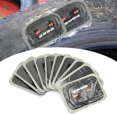 GOTOTOP Tractor Tyre Patches Tire Boot Patch 80 * 120mm Car Rubber Tire Tyre Puncture Repair Patch Tubeless Patchesn with 10PCS Tire Repair Patches in Saudi Arabia