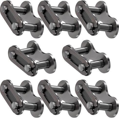 8pcs #25 Roller Chain Offset Link, Heavy Duty Alloy Metal Crank Links for Bicycles, Heat Resistance Chain Connecting Links for Motorcycles, Mini Bikes, Karting in Saudi Arabia