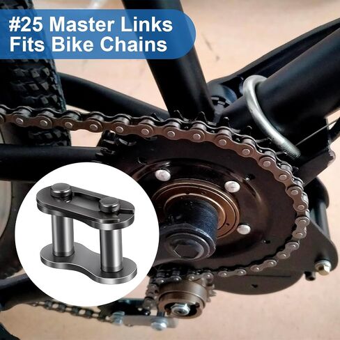 8pcs #25 Roller Chain Offset Link, Heavy Duty Alloy Metal Crank Links for Bicycles, Heat Resistance Chain Connecting Links for Motorcycles, Mini Bikes, Karting in Saudi Arabia