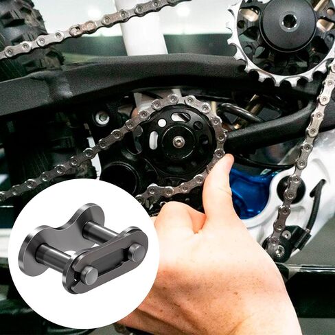 8pcs #25 Roller Chain Offset Link, Heavy Duty Alloy Metal Crank Links for Bicycles, Heat Resistance Chain Connecting Links for Motorcycles, Mini Bikes, Karting in Saudi Arabia