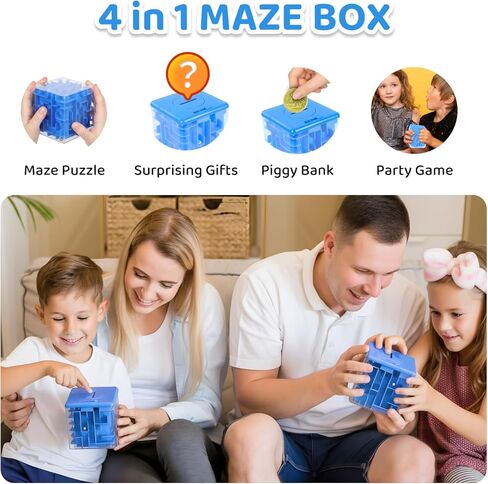 Money Maze Puzzle Boxes Blue, Money Gift Boxes for Cash Pop Up, Money Puzzle Box for Cash Gift Kids Adults in Kuwait