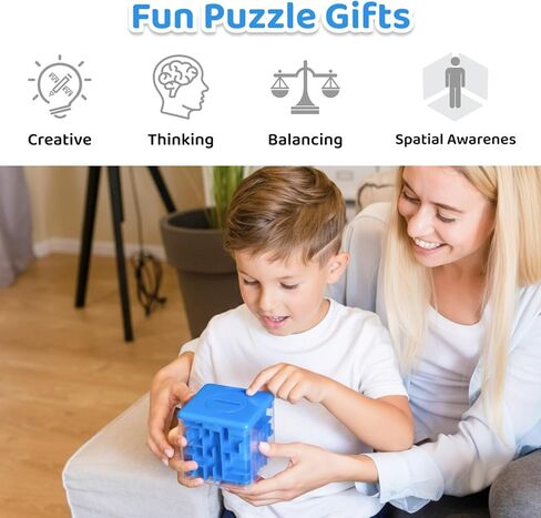 Money Maze Puzzle Boxes Blue, Money Gift Boxes for Cash Pop Up, Money Puzzle Box for Cash Gift Kids Adults in Kuwait