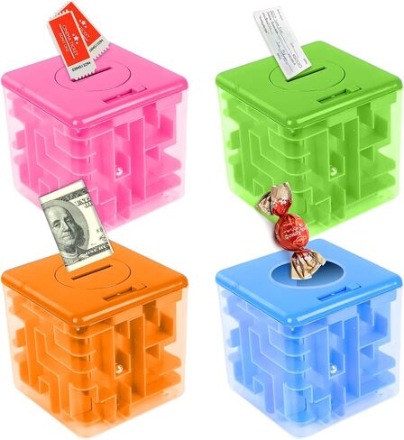 Money Maze Puzzle Boxes Blue, Money Gift Boxes for Cash Pop Up, Money Puzzle Box for Cash Gift Kids Adults in Kuwait