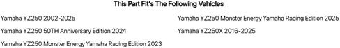 TUSK Kick Starter Anodized Blue for Yamaha YZ250 2002-2023 in Saudi Arabia