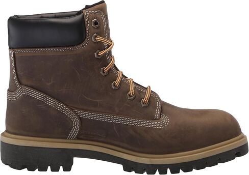 حذاء Timberland النسائي المباشر بطول 15.24 سم من الفولاذ الآمن عند أصابع القدم معزول ومقاوم للماء للاستخدام في الهواء الطلق، بني: قهوة تركية، 7 in Saudi Arabia