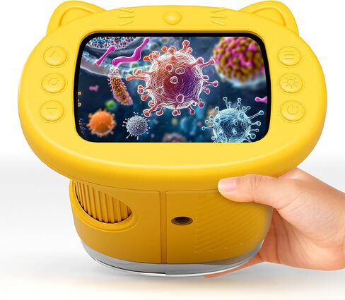 Digital Microscope for Kids Toys for Ages 5-7 8-13: 1000X Handheld Microscope with 2.0" IPS Screen, for Grandkids, 6 8 Year Old Boy Birthday Gift with 32GB Card, Toys for Boys 6-8 8-10 in Saudi Arabia