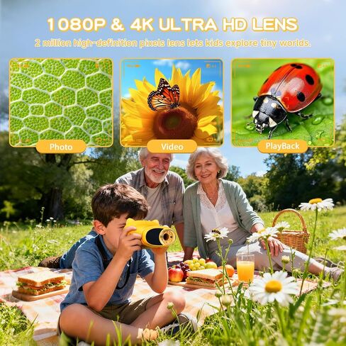 Digital Microscope for Kids Toys for Ages 5-7 8-13: 1000X Handheld Microscope with 2.0" IPS Screen, for Grandkids, 6 8 Year Old Boy Birthday Gift with 32GB Card, Toys for Boys 6-8 8-10 in Saudi Arabia