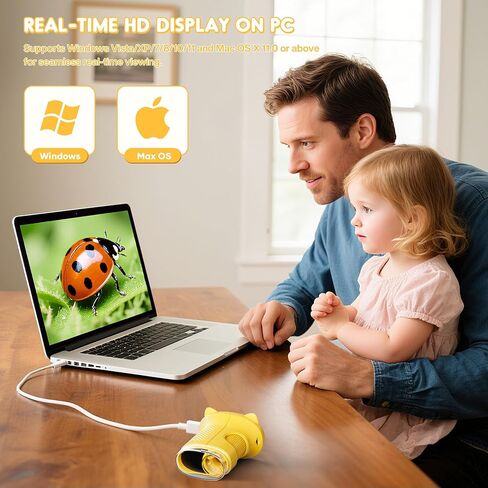 Digital Microscope for Kids Toys for Ages 5-7 8-13: 1000X Handheld Microscope with 2.0" IPS Screen, for Grandkids, 6 8 Year Old Boy Birthday Gift with 32GB Card, Toys for Boys 6-8 8-10 in Saudi Arabia