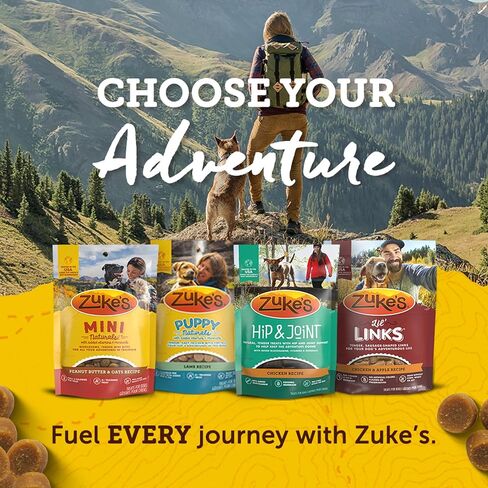 مكافآت تدريب الكلاب الصغيرة الطبيعية من زوك، وصفة لحم البقر، مكافآت ناعمة للكلاب الصغيرة مع الفيتامينات والمعادن، مصنوعة لجميع أحجام السلالات (لحم البقر، 6 أونصة (عبوة من 6)) in Kuwait