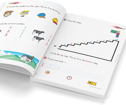 آفاق كتب الرياضيات لرياض الأطفال 1 و 2 in Kuwait