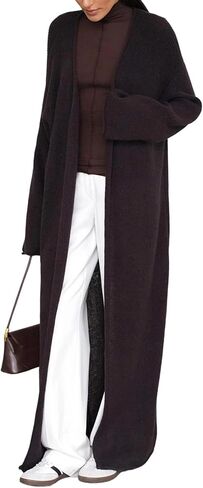 Unybwonn Long Cardigan Lightweight Open Front Long Sleeve Duster Sweater Casual Loose Thin Knit Maxi Coat Outwear in Saudi Arabia