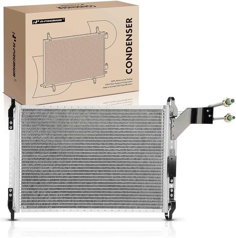 A-Premium Air Conditioning A/C Condenser Compatible with Ford Mustang 1981-1986, LTD 1983-1986, Thunderbird 1983-1988 & Mercury Capri 1982-1986, Cougar 1983-1988, Marquis & Lincoln Mark VII in Saudi Arabia